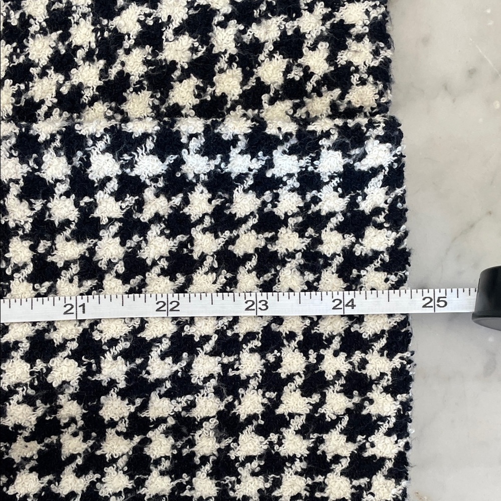 EMMA JAMES Classic Houndstooth Tweed Black and White Blazer 8 - Picture 14 of 16